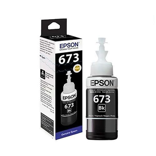 Epson 673 Black Original Ink Bottle 70ml For EPSON L800, L801, L805, L810, L850, L1800 Printers