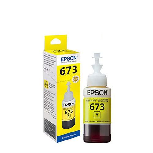 Epson 673 Yellow Original Ink Bottle 70ml  For EPSON L800, 801, 805, 810L, 850, 1800 Printers