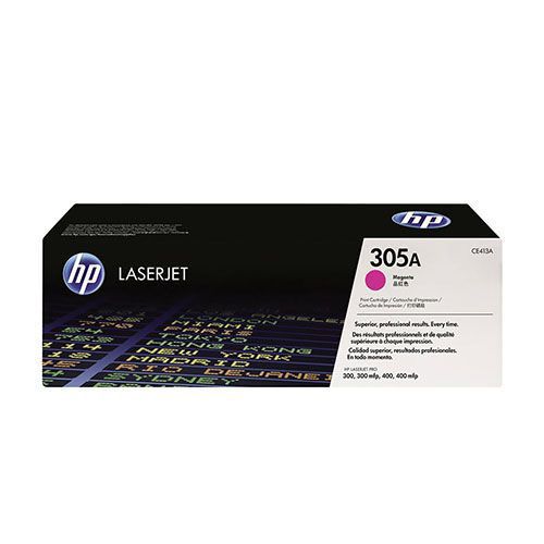 HP 305A (CE413A) Magenta Original Laserjet Toner Cartridge  For HP LaserJet Pro 300 color MFP M375nw, MFP M375nw, MFP M475dn, MFP M475dw, M451dn M451dw, M451nw, MFP M475dn, MFP M475dw Printers