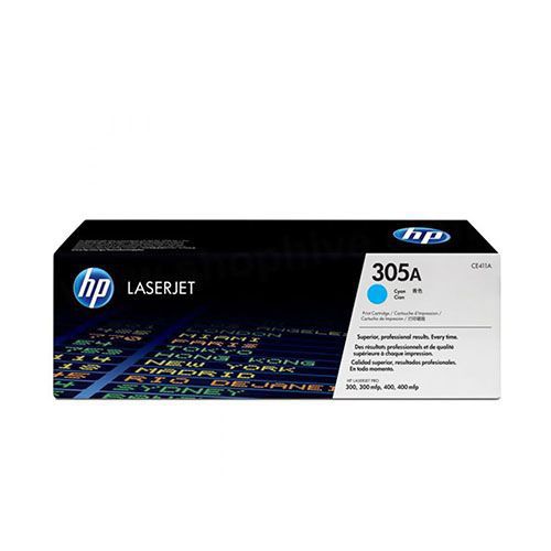 HP 305A (CE411A) Cyan Original Laserjet Toner Cartridge For HP LaserJet Pro 300 color MFP M375nw, MFP M375nw, MFP M475dn, MFP M475dw, M451dn M451dw, M451nw, MFP M475dn, MFP M475dw Printers