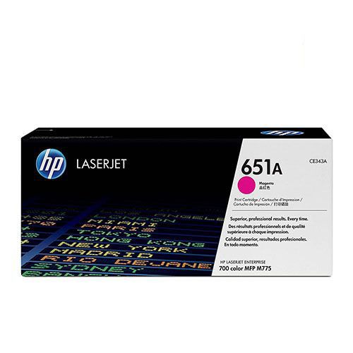 HP 651A (CE343A) Magenta Original Laserjet Toner Cartridge For HP LaserJet Enterprise Color MFP 775dn, MFP M775Z, MFP M775z+, MFP M775f Printers