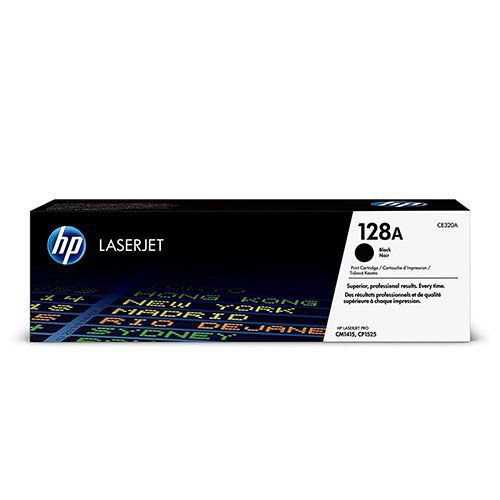 HP 128A (CE320A) Black Original Laserjet Toner Cartridge  For Color LaserJet CM1415, CM1415fnw, CP1525, CP1525nw Printers