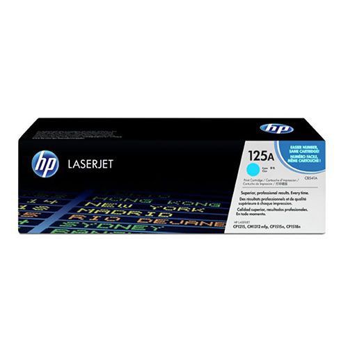 HP 125A (CB541A) Cyan Original Laserjet Toner Cartridge For HP Color LaserJet CM1312, CM1312nfi, CP1215, CP1518ni,  CP1518ni Multifunction Printers