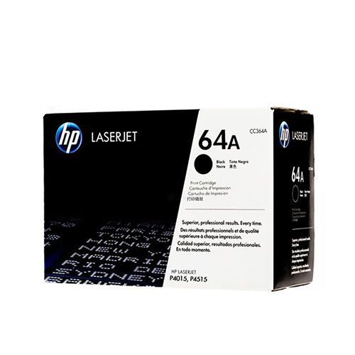 HP 64A (CC364A) Black Original Laserjet Toner Cartridge For HP LaserJet P4014, P4014dn, P4014n, P4015dn, P4015n, P4015tn, P4015x,  P4515n, P4515tn, P4515x, P4515xm Printers