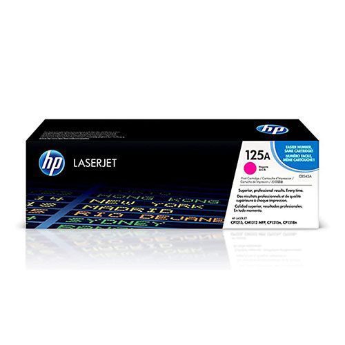 HP 125A (CB543A) Magenta Original Laserjet Toner Cartridge For HP Color LaserJet CM1312, CM1312nfi, CP1215, CP1518ni,  CP1518ni Multifunction Printers