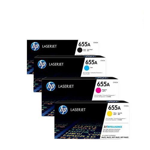 HP 655A 1 Set Original Toner | Black CF450A | Cyan  CF451A| Yellow CF452A | Magenta CF453A For HP LaserJet Enterprise M652DN, M652N, M653DH, M653DN, M653XMFP M681DH, MFP M681DN, MFP M681F Printers