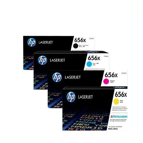 HP 656X 1Set Original Toner | Black CF460X | Cyan CF461X | Yellow CF462X | Magenta CF463X For HP Color LaserJet Enterprise M652dn, M652n, M653dh, M653dn, M653x Printers