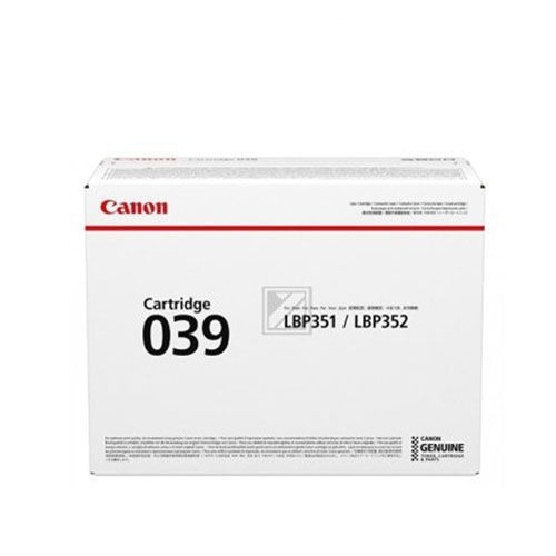 Canon 039 Black Toner Cartridge (0287C001) For I-Sensys LBP-351, I-Sensys LBP-351 X, I-Sensys LBP-352, I-Sensys LBP-352 X, LBP-351, LBP-351, X LBP-352, LBP-352 X