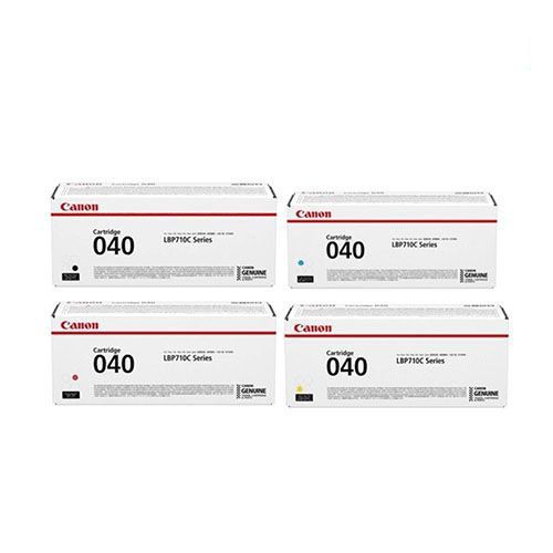 Canon Genuine 040 1 Set Original Toner| Balck| Cyan |Yellow |Magenta For Canon Color imageCLASS LBP712Cdn