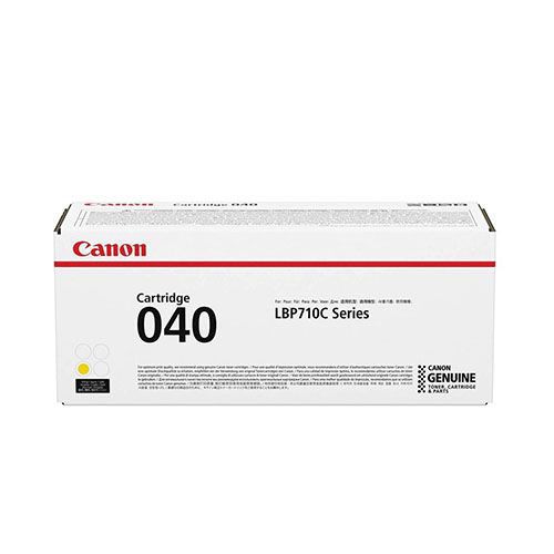 Canon Genuine 040 Yellow (0454C001) Toner Cartridge For Canon Color imageCLASS LBP712Cdn