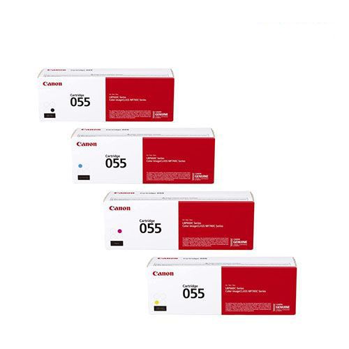 Canon 055 Set Toner For Canon Color imageCLASS MF741Cdw, MF743Cdw, MF745Cdw, MF746Cdw, LBP664Cdw Laser Printers 