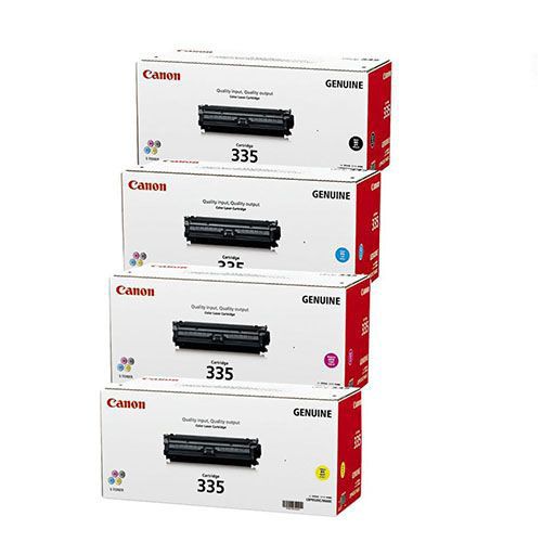 Canon CRG335 Toner Cartridge 1 Set | Black | Cyan | Magenta | Yellow For Satera LBP-841C, LBP-842C, LBP-843Ci, LBP-9660C, LBP-9520C Printers