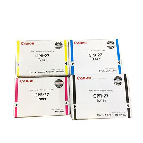 Canon GPR-27 Toner Cartridge 1 Set | Black | Cyan | Magenta | Yellow For Canon LBP-5970, 5975 Laser Printers