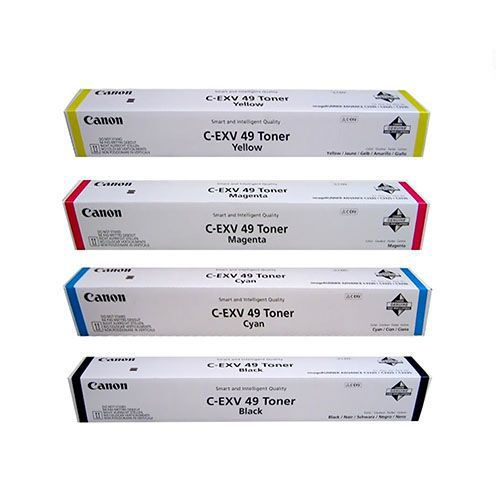 Canon C-EXV 49, NPG-67, GPR-53 Original Toner Cartridge 1 Set | Black | Cyan | Magenta | Yellow For Canon iR Advance C3320, C3325i, C3525i, C3320i, C3330i, C3530i Copiers