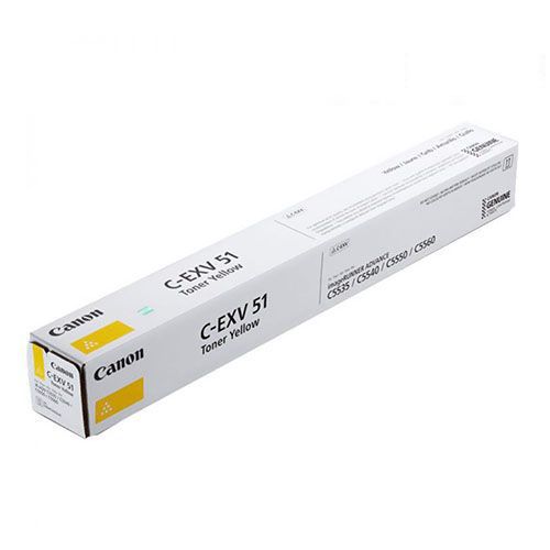 Canon C-EXV 51 NPG71 GPR55 Yellow Toner Cartridge For Canon iR Advance C5500, C5535i C5550i C5535, C5540i, C5560i Copiers