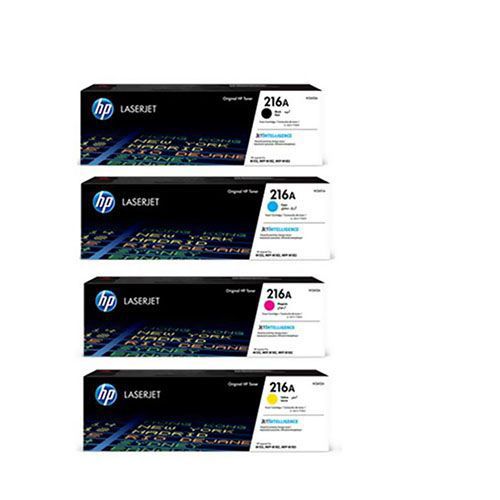 HP 216A Toner Cartridge 1 Set | Black | Cyan  | Magenta | Yellow | For HP Color LaserJet Pro MFP 182n,  M183fw  Printers