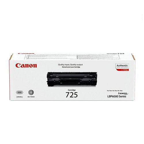 Canon CRG-725 Original Black Toner Cartridge For Ccanon i-SENSYS LBP6000, LBP6000B, 6030W, 6030B, MF3010 Printers