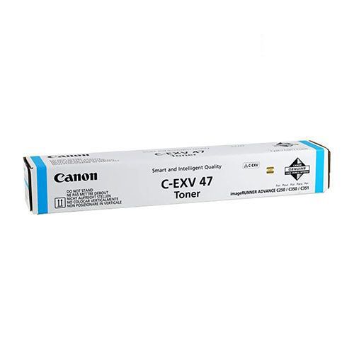 Canon C-EXV47 Cyan Original Toner (8517B002AA) For Canon imageRunner Advance C250I, C250IF,  C255I, C255IF,  C350I, C350IF,  C350P, C351IF, C355I, C355FC, C355P, C250I Copiers