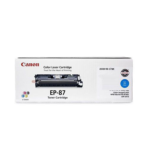 CANON EP-87 Cyan Original Toner Cartridge For Canon Color ImageClass 8180c, 8180c, MF8170c, MF8180C Multi Functional printers