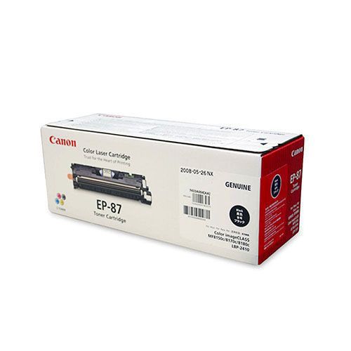 CANON EP-87 Black Original Toner Cartridge For Canon Color ImageClass 8180c, 8180c, MF8170c, MF8180c, LBP-2410