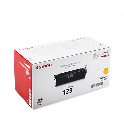 CANON CRG-123 Yellow Original Toner Cartridge For Canon LBP-7750C, 7753, 7754dn, Laser Printers