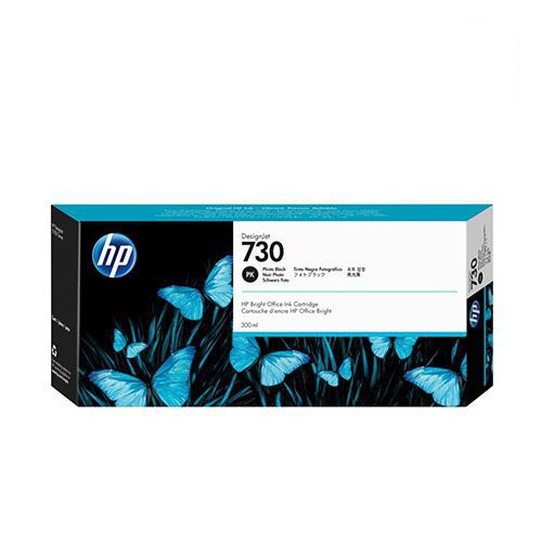 HP 730 300-ml Photo Black DesignJet Ink Cartridge, P2V73A For HP DesignJet T2600 36-in PostScript Multifunction Printer, HP DesignJet T1600 36-in PostScript Printer, HP DesignJet T1700 44-in Printer, HP DesignJet T1700dr 44-in PostScript Printer