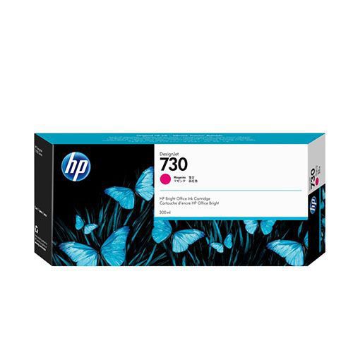 HP 730 300-ml Magenta DesignJet Ink Cartridge, P2V69A For HP DesignJet T2600 36-in PostScript Multifunction Printer, HP DesignJet T1600 36-in PostScript Printer, HP DesignJet T1700 44-in Printer, HP DesignJet T1700dr 44-in PostScript Printer