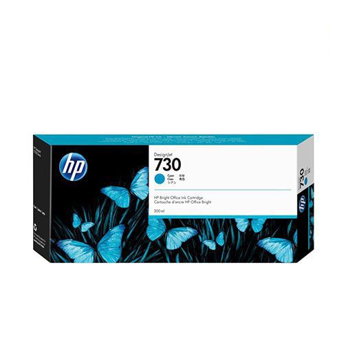 HP 730 300-ml Cyan DesignJet Ink Cartridge, P2V68A For HP DesignJet T2600 36-in PostScript Multifunction Printer,  HP DesignJet T1600 36-in PostScript Printer,  HP DesignJet T1700 44-in Printer, HP DesignJet T1700dr 44-in PostScript Printer 