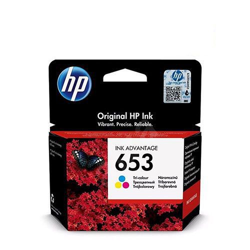 HP 653 Tri-Colour Ink Cartridge for HP Deskjet Plus 6075, 6475 Printer