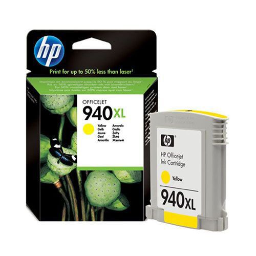 HP 940XL High Yield Yellow Original Ink Cartridge for HP Officejet Pro 8000, 8500, 8500A Printer Series 