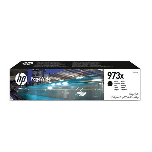 HP 973X High Yield Black Original PageWide Cartridge (L0S07AE) for P PageWide Pro 452dw, 452dwt, 477dn, 477dw, 477dwt Printer