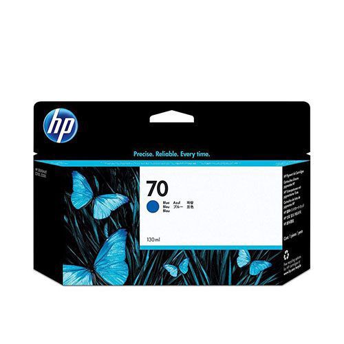 HP 70 130-ml Blue Ink Cartridge (C9458A) for HP DesignJet Z3200 44-in, Z2100 24-in, Z5400 44-in, Z3200 24-in, Z3200 24-in, Z2100 24-in, Z2100 44-in, Z2100 44-in, Z2100 44-in, Z3200 44-in, Z5200 44-in Printer