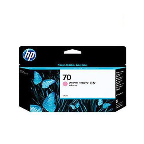 HP 70 130-ml Light Magenta Ink Cartridge (C9455A) for HP DesignJet Z3200 44-in, Z2100 24-in, Z5400 44-in, Z3200 24-in, Z3200 24-in, Z2100 24-in, Z2100 44-in, Z2100 44-in, Z2100 44-in, Z3200 44-in, Z5200 44-in Printer