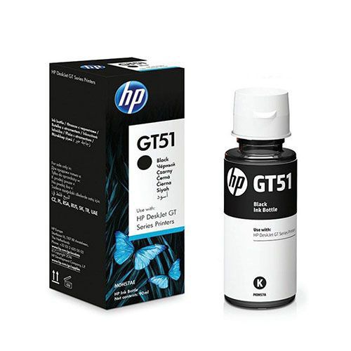 HP GT51 Black Original Ink Bottle (M0H57A) for HP DeskJet GT 5820, 5810, Ink Tank Wireless 515, 415, 416, 412, 319 All-in-One Printer