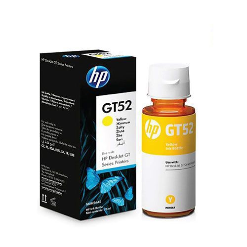 HP GT52 Yellow Original Ink Bottle (M0H56A) for HP DeskJet GT 5820, 5810, Ink Tank Wireless 515, 415, 416, 412, 319 All-in-One Printer