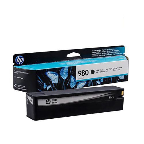 HP 980 Black Ink Cartridge (D8J10A) for HP OfficeJet Enterprise Color X555xh, X555dn, MFP X585dn, MFP X585f, MFP X585z Printer