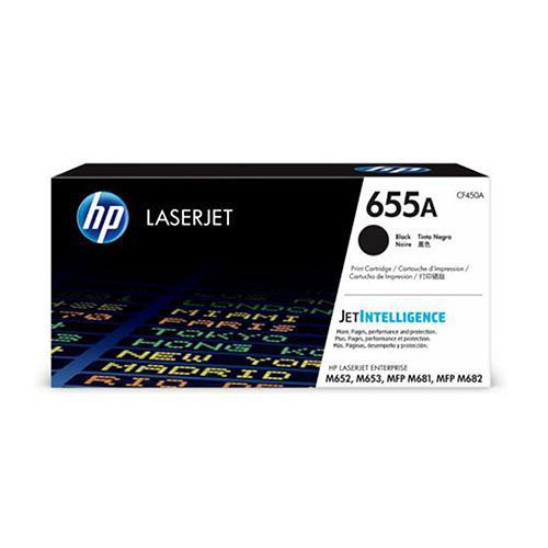 HP 655A Black Toner Cartridge (CF450A) For HP LaserJet Enterprise M652DN, M652N, M653DH, M653DN, M653XMFP M681DH, MFP M681DN, MFP M681F Printers