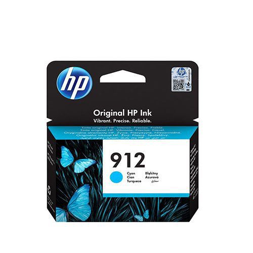 HP 912 Cyan Ink Cartridge (3YL77AE) for HP Officejet Pro 8012, 8014, 8015, 8022, 8023, 8024, 8025, 8013 Printer