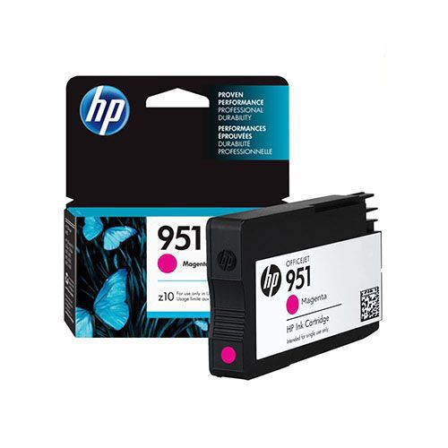 HP 951 Magenta Ink Cartridge (CN051A) For HP Officejet Pro 251dw, 8610, 8600, 8620, 8100, 8630, 8625, 8615, Pro 276dw All-In-One Printer