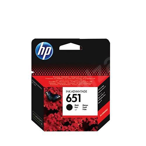 HP 651 Black Ink Cartridge (C2P10A) for Hp Officejet 202, 252, Deskjet ink Advantage 5575, 5645 AIO Printer