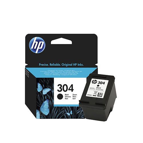 HP 304 Black Ink Cartridge (N9K06A) For HP DeskJet 3720, 3721, 3723, 3730, 3732, 3733, 3752 Printer