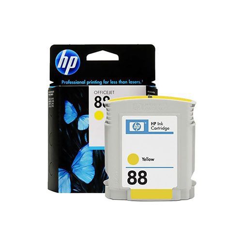 HP 88 Yellow Ink Cartridge (C9388A) for HP Officejet Pro K5400, K5400dn, K5400dtn, K5400dtwn, K5400n, K550, K550dtn, K550dtwn, K8600, K8600dn, L7480, L7550, L7555, L7570, L7580, L7590, L7680 Printer