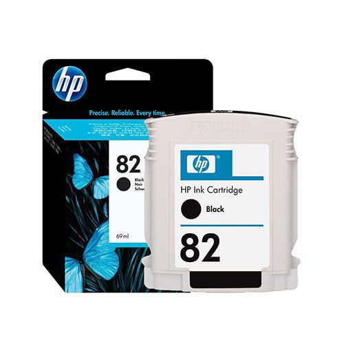 HP 82 Black Ink Cartridge (C4910A) for HP DesignJet 500, 500PS, 800, 800PS, 510, 815MFP, 820MFP, cc800ps Printer