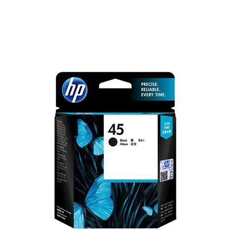 HP 45 Black Ink Cartridge (51645A) For HP Deskjet 935c, 1220cse, 995ck, 6127, 6122, 970cxi, 9300, Photosmart 1115, 1315, 1218, 1215, 1215, P1100, P1000, Officejet 5110, G95, G85, G555, K80, K60, PSC 750xi, 750 Printer