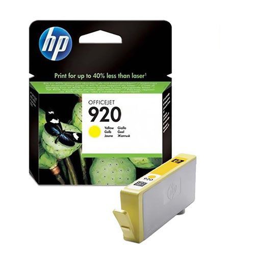 HP 920 Yellow Officejet Ink Cartridge (CH636A) for HP Officejet 6500-E709a, 6000-E609a, 6500-E709n, 6500A-E710a, 7500A-E910a Printer